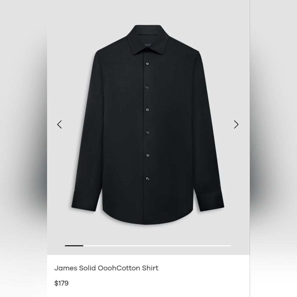 Men's Solid Black Bugatachi Xxl Button-Down Shirt - image 1